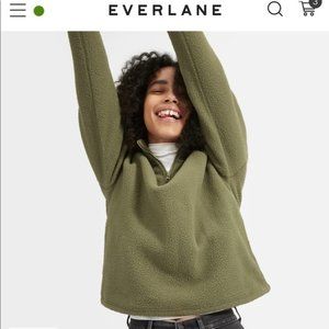Green ReNew Everlane Fleece (worn once)